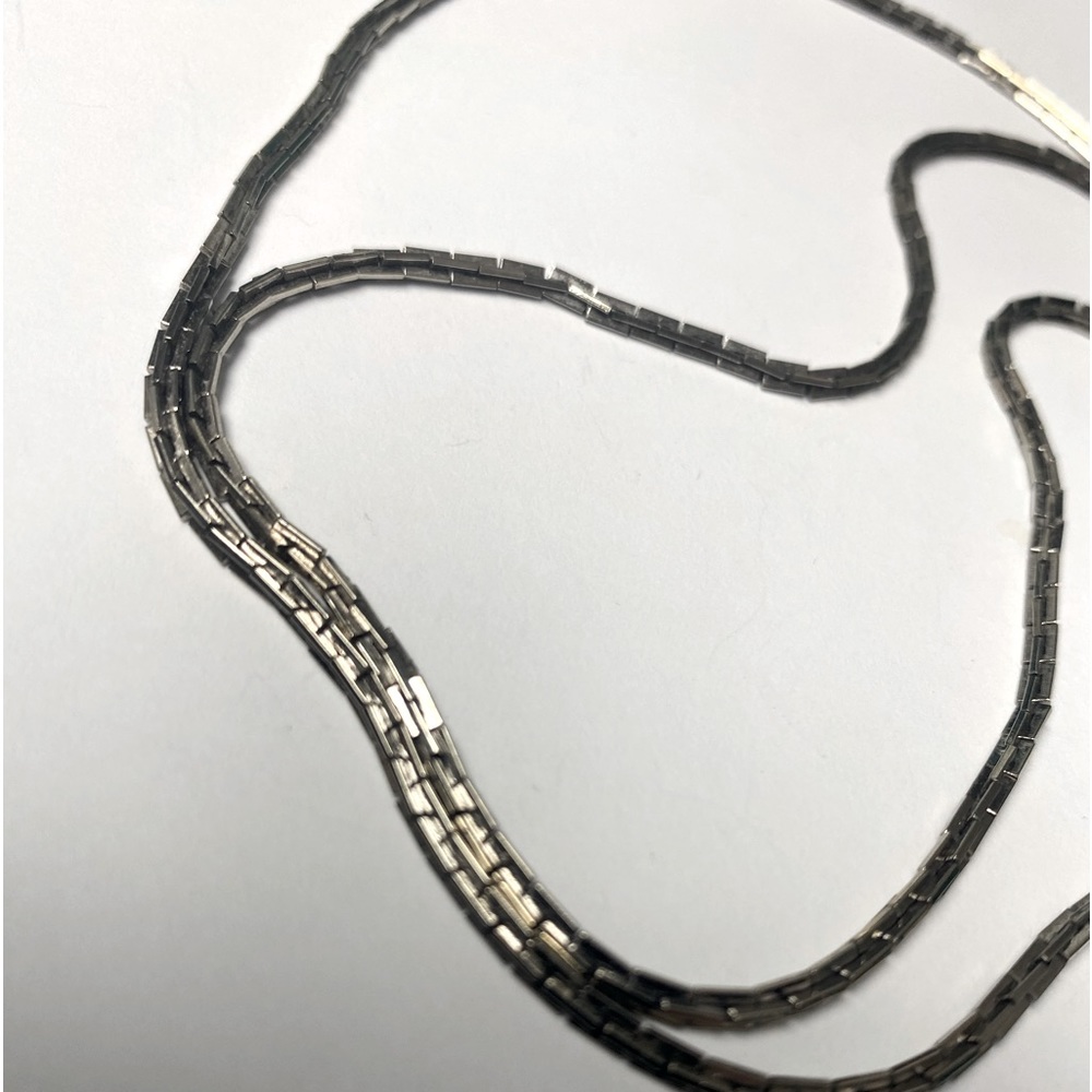 Men’s silver (color) flat link chain a wear anywhere necklace spring winter